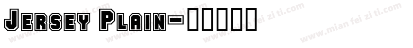 Jersey Plain字体转换